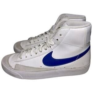 Nike Kids Size 4.5Y White Blue Blazer Mid Sneakers DA4086-113